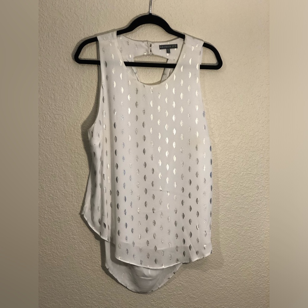 NWOT Brixton Ivy White Sleeveless Blouse